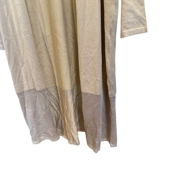 The Limited Women’s Long Open Front Brown Cardigan Duster 2X Oversized Preppy - Picture 6 of 13